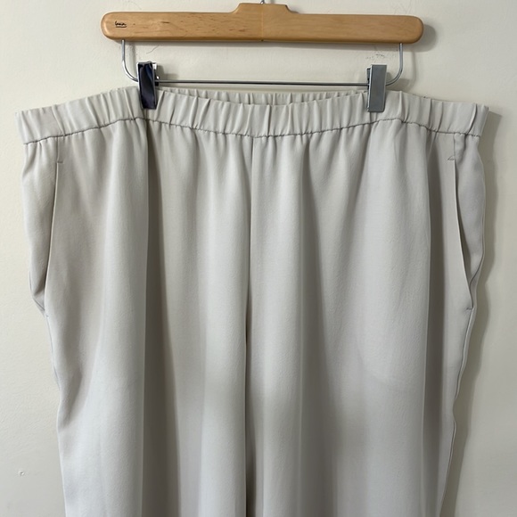 Eileen Fisher System Silk Georgette Crepe Slouchy Ankle Length Pants Size 2X - Picture 3 of 8